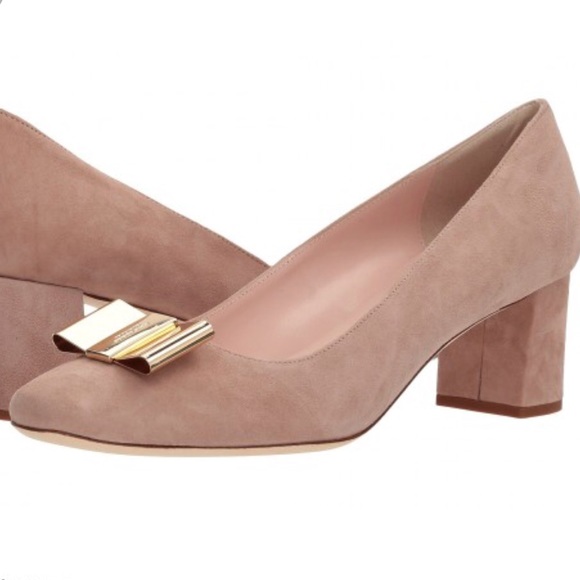 kate spade Shoes - Kate Spade Dijon Bow Suede Heels
